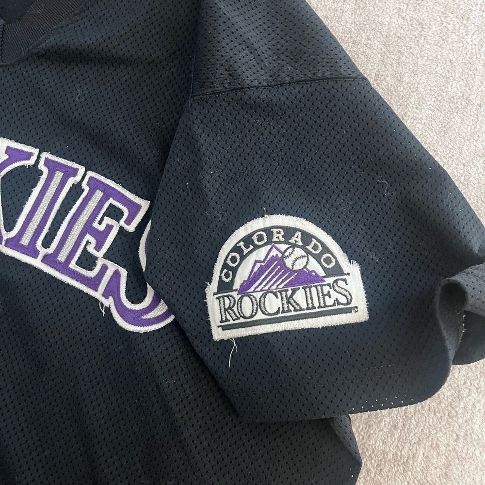 Vintage Russell Athletic Diamond Collection Colorado Rockies MLB Jersey Size 52 - Picture 4 of 6